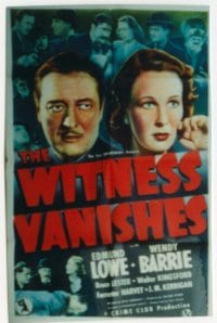 WITNESS VANISHES 1sheet