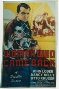 WOMAN WHO CAME BACK 1sheet