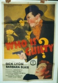 WHO IS GUILTY linen 1sheet