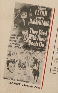 THEY DIED WITH THEIR BOOTS ON ('41) 3sh