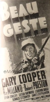 BEAU GESTE ('39) style B 3sh