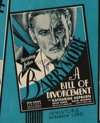 BILL OF DIVORCEMENT ('32) WC, mini