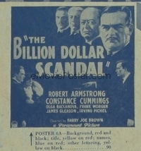 BILLION DOLLAR SCANDAL 6sh