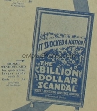 BILLION DOLLAR SCANDAL WC, mini