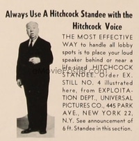 BIRDS standee Alfred Hitchcock