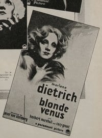 BLONDE VENUS 1sh A