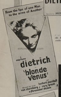 BLONDE VENUS 3sh B