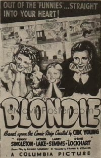 BLONDIE ('39) style B 1sh