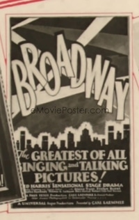 BROADWAY ('29) 1sh