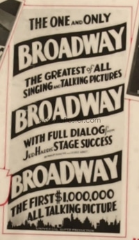 BROADWAY ('29) 3sh B