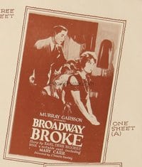 BROADWAY BROKE 1sh B