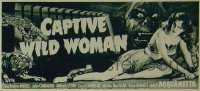 CAPTIVE WILD WOMAN 24sh