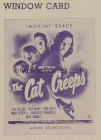 CAT CREEPS ('46) WC, regular