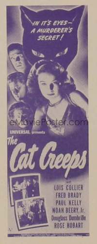 CAT CREEPS ('46) insert