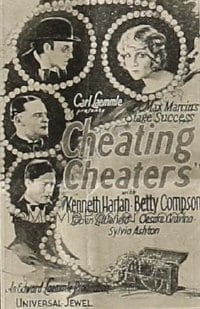 CHEATING CHEATERS ('27) 1sh