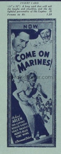 COME ON MARINES insert