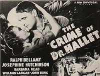 CRIME OF DR. HALLET 1/2sh