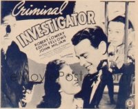 CRIMINAL INVESTIGATOR 1/2sh