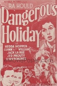 DANGEROUS HOLIDAY 1sh