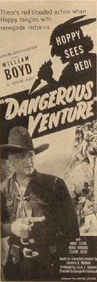 DANGEROUS VENTURE insert