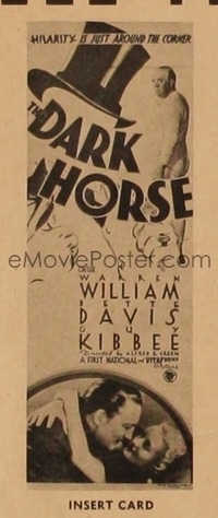 DARK HORSE ('32) insert