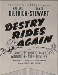 DESTRY RIDES AGAIN ('39) banner, silk