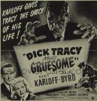 DICK TRACY MEETS GRUESOME 6sh