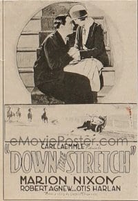 DOWN THE STRETCH ('27) 1sh