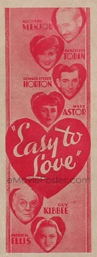 EASY TO LOVE ('34) insert