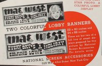 EVERY DAY'S A HOLIDAY ('37) banner, cloth set of 2