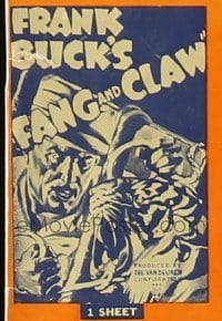 FANG & CLAW ('35) 1sh