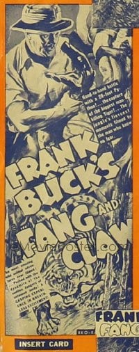 FANG & CLAW ('35) insert