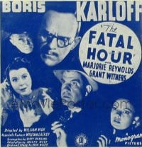 FATAL HOUR ('40) 6sh