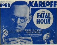 FATAL HOUR ('40) 1/2sh