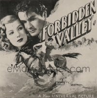 FORBIDDEN VALLEY ('38) 6sh