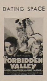 FORBIDDEN VALLEY ('38) WC, mini