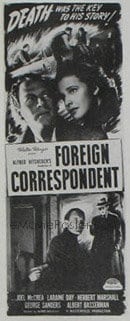 FOREIGN CORRESPONDENT insert