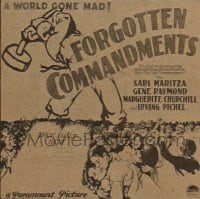 FORGOTTEN COMMANDMENTS 6sh