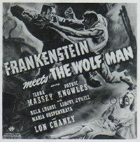 FRANKENSTEIN MEETS THE WOLF MAN 6sh