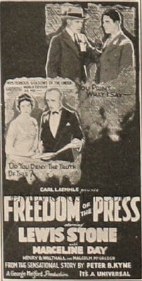 FREEDOM OF THE PRESS ('28) 3sh