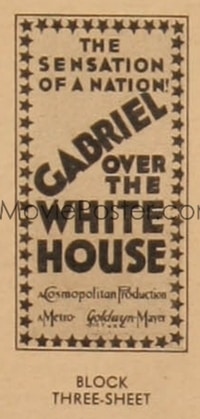 GABRIEL OVER THE WHITE HOUSE 3sh block