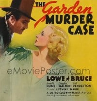 GARDEN MURDER CASE 6sh