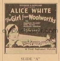 GIRL FROM WOOLWORTH'S glass slide style A