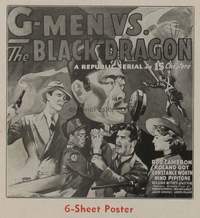 G-MEN VS. THE BLACK DRAGON 6sh