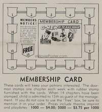 G-MEN VS. THE BLACK DRAGON membership card