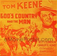 GOD'S COUNTRY & THE MAN ('37) 6sh