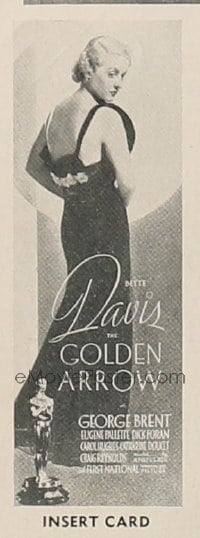 GOLDEN ARROW ('36) insert