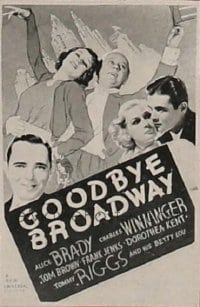 GOODBYE BROADWAY 1sh