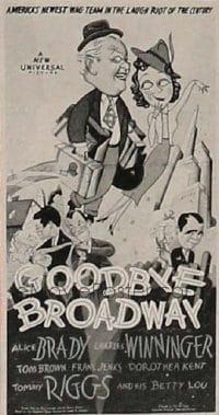 GOODBYE BROADWAY 3sh