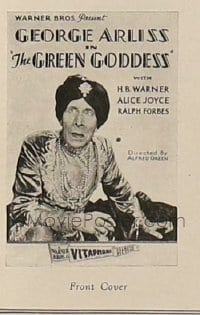 GREEN GODDESS ('30) front cover herald